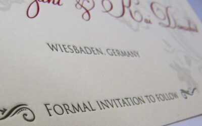 Hochzeitskarten mit Letterpress veredeln