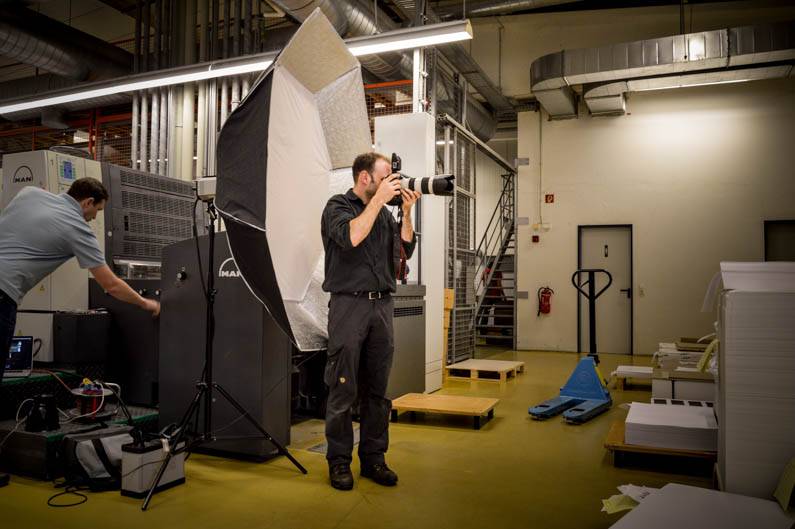 Fotoshooting bei den Spezialisten für Druckveredelung!