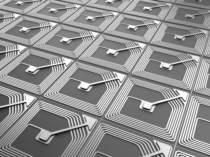 Blindprägung in schöner Form NFC chips auch im Druck einsetzbar