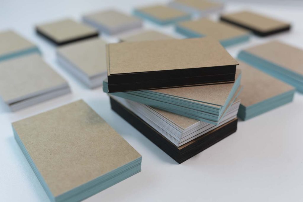 Fdit Metall Visitenkarten 50 Stück - Aluminium Blanko Karten 5 Farben